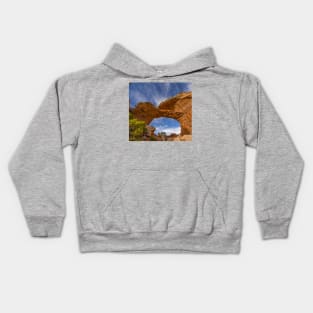 Looking Up Through Broken Arch, Utah Kids Hoodie